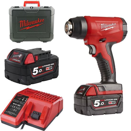 Снимка на Акумулаторен пистолет за горещ въздух Milwaukee, M18BHG-502C 4933459772 