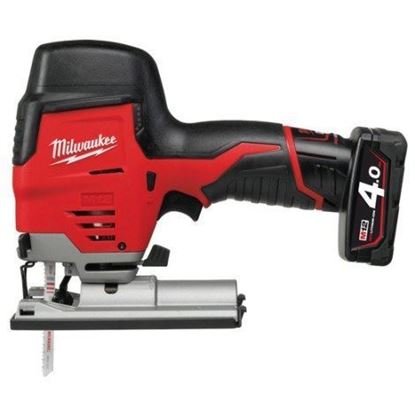 Снимка на Акумулаторен прободен трион Milwaukee M12JS-402B; 12 V; 2x4,0 Ah 4933441700