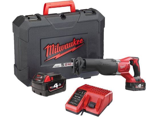 Снимка на Акумулаторен саблен трион Milwaukee M18BSX-402C Куфар;4933447285