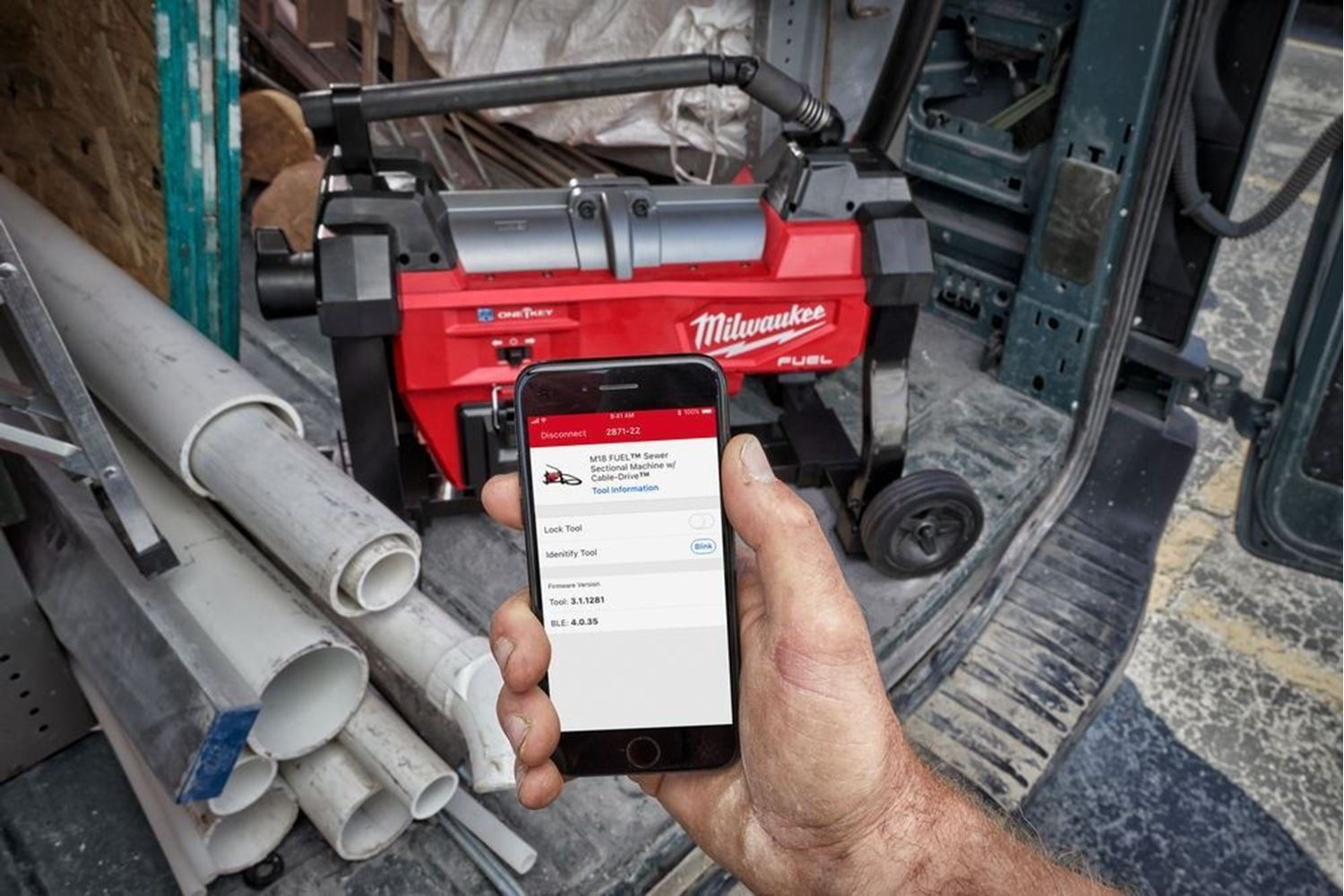 Снимка на СЕКЦИОННА КАНАЛНА МАШИНА Milwaukee M18 FSSM-121,12V батерия,зарядно ,4933471410