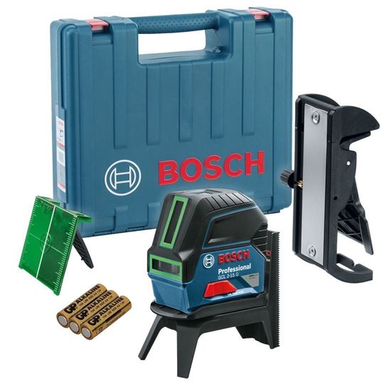 Снимка на Линеен лазер Bosch GCL 2-15 G Professional+RM1,мишена,куфар 0601066J00