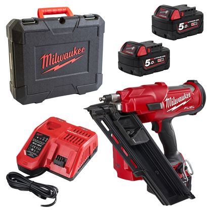 Снимка на Акумулаторен такер Milwaukee M18FFN-502C18V,2x5.0Ah,Куфар,4933471404