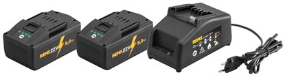 Снимка на REMS Power-Pack  комплект 2 батерии х 22V;5Ah+устройство за бързо зареждане 230V,90W 571591