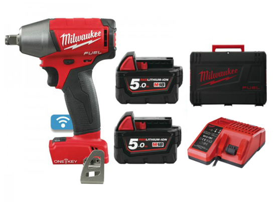 Снимка на Акумулаторен ударен гайковерт Milwaukee M18ONEIWF12-502X,1/2" 4933451374