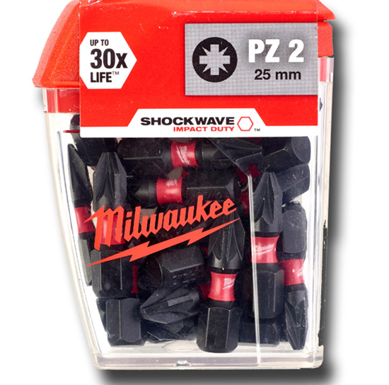 Снимка на Накрайници Milwaukee PZ2 25mm/25бр.,4932430864