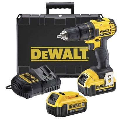 Снимка на Акумулаторен Винтоверт DeWALT DCD780M2-QW, 18.0 V Li-Ion , 4.0 Ah, Куфар