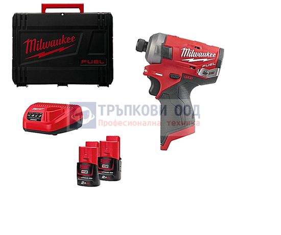 Снимка на Акумулаторен безшумен ударен гайковерт Milwaukee M12FQID-202X ,4933464973