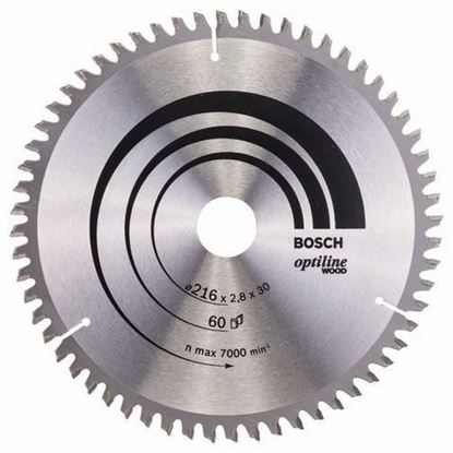 Снимка на Циркулярен диск Optiline for Wood;216 x 30 x 2,8 mm, 60;2608640642