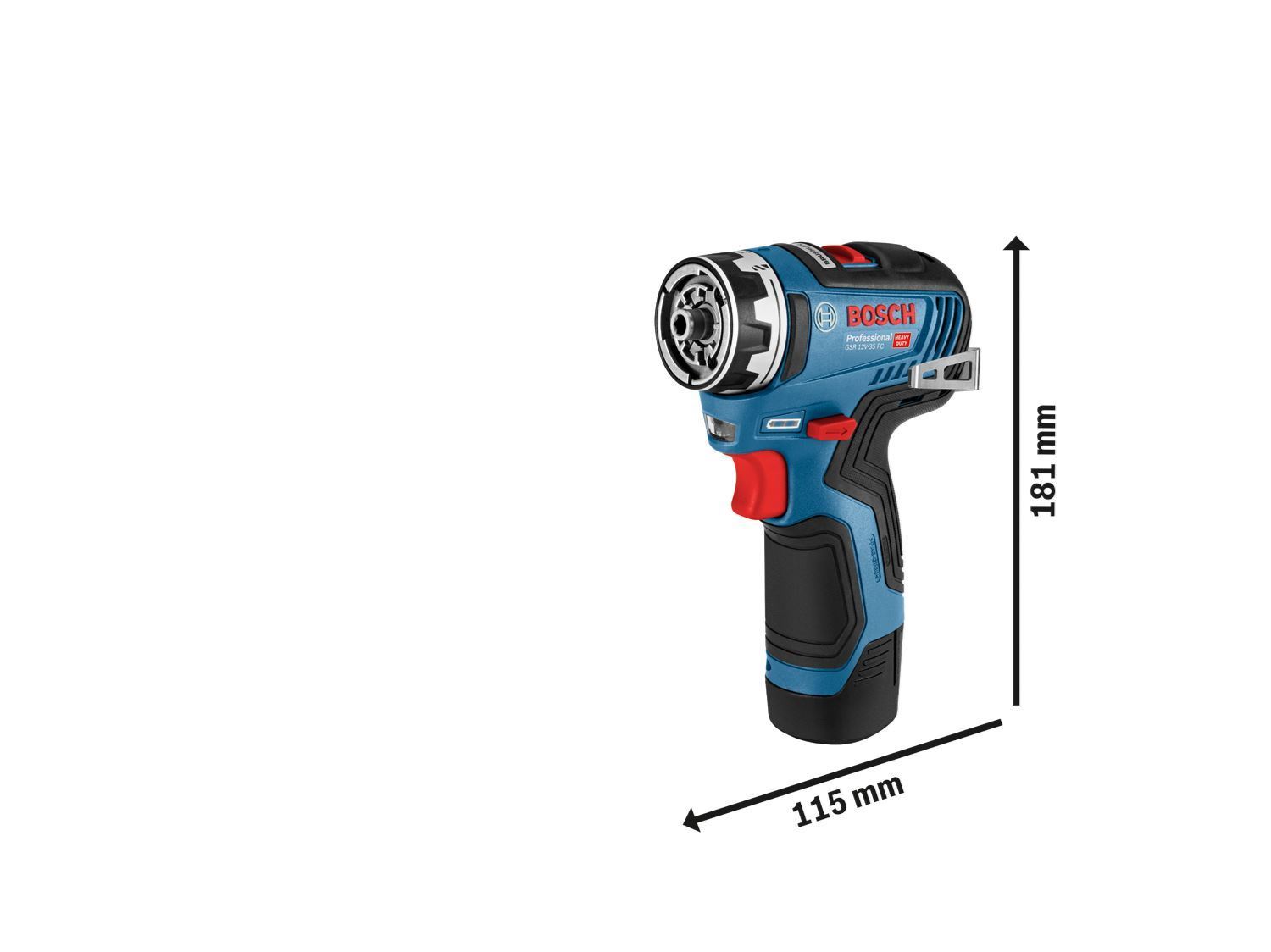 Снимка на Акумулаторен винтоверт Bosch GSR 12V-35 FC Solo ,Приставка патронник GFA 12-B, куфар L-Boxx 06019H3002