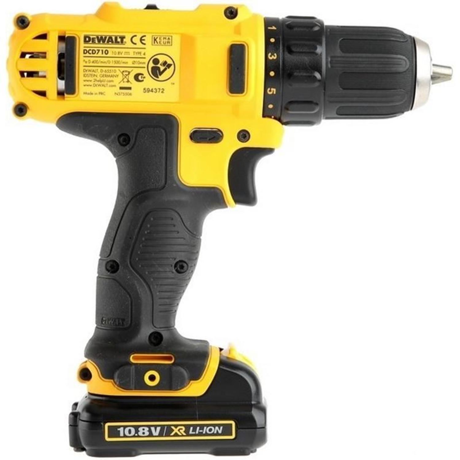 Снимка на Акумулаторен винтоверт DeWALT DCD710C2,2x1.3Ah,Куфар