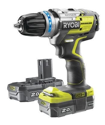 Снимка на Акумулаторна безчеткова ударна бормашина RYOBI R18PDBL-220S,2x2.0Ah,5133003436  