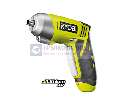 Снимка на Акумулаторна отвертка RYOBI R4SD-L13C,4V,1 x Hex4 бит, 1 x PZ2 , 5133001961