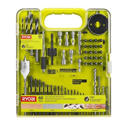 Снимка на Комплект битове 60части Ryobi RAKDD60, 5132004664