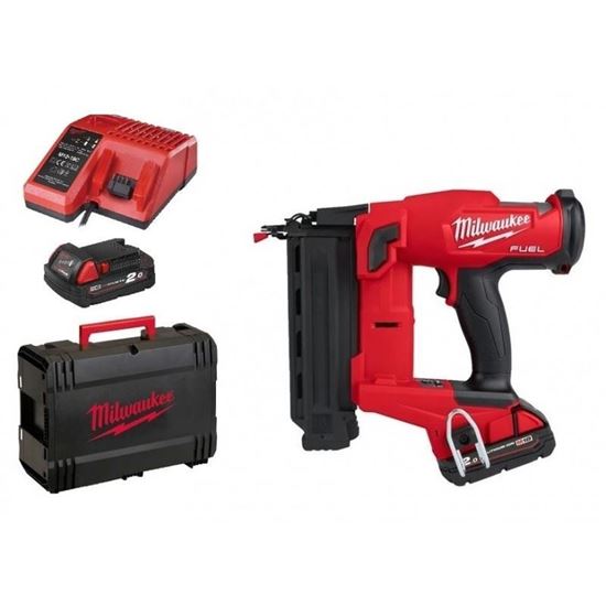 Снимка на Ак. такер за завършващи пирони за дърво Milwaukee M18FN18GS-202X 18V,батерия 2 x M18B2 2.0Ah,Куфар,4933471407