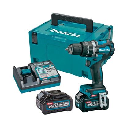 Снимка на Акумулаторен ударен винтоверт MAKITA HP002GA201, XGT 40V 2 батерии x 2.0Ah+ БОНУС К-кт накрайници Makita Impact Black E-11994