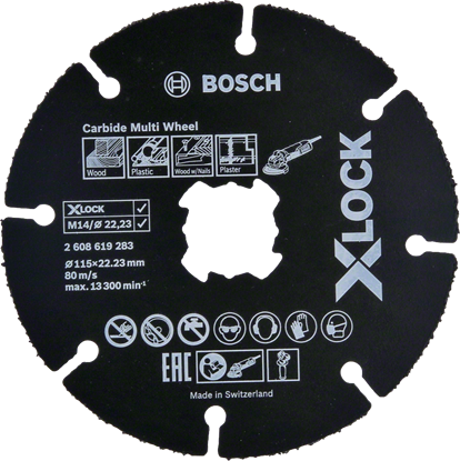 Снимка на X-LOCK Диск Ъглошлайф за Дърво и Пластмаса 115mm;2608619283