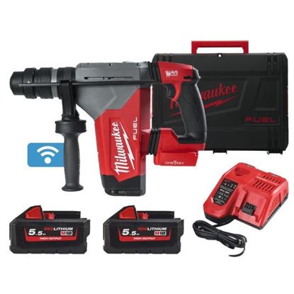 Снимка на Акумулаторен перфоратор Milwaukee M18ONEFHPX-552X,бат. 2xM18HB5.5 5.5Ah,4933478496