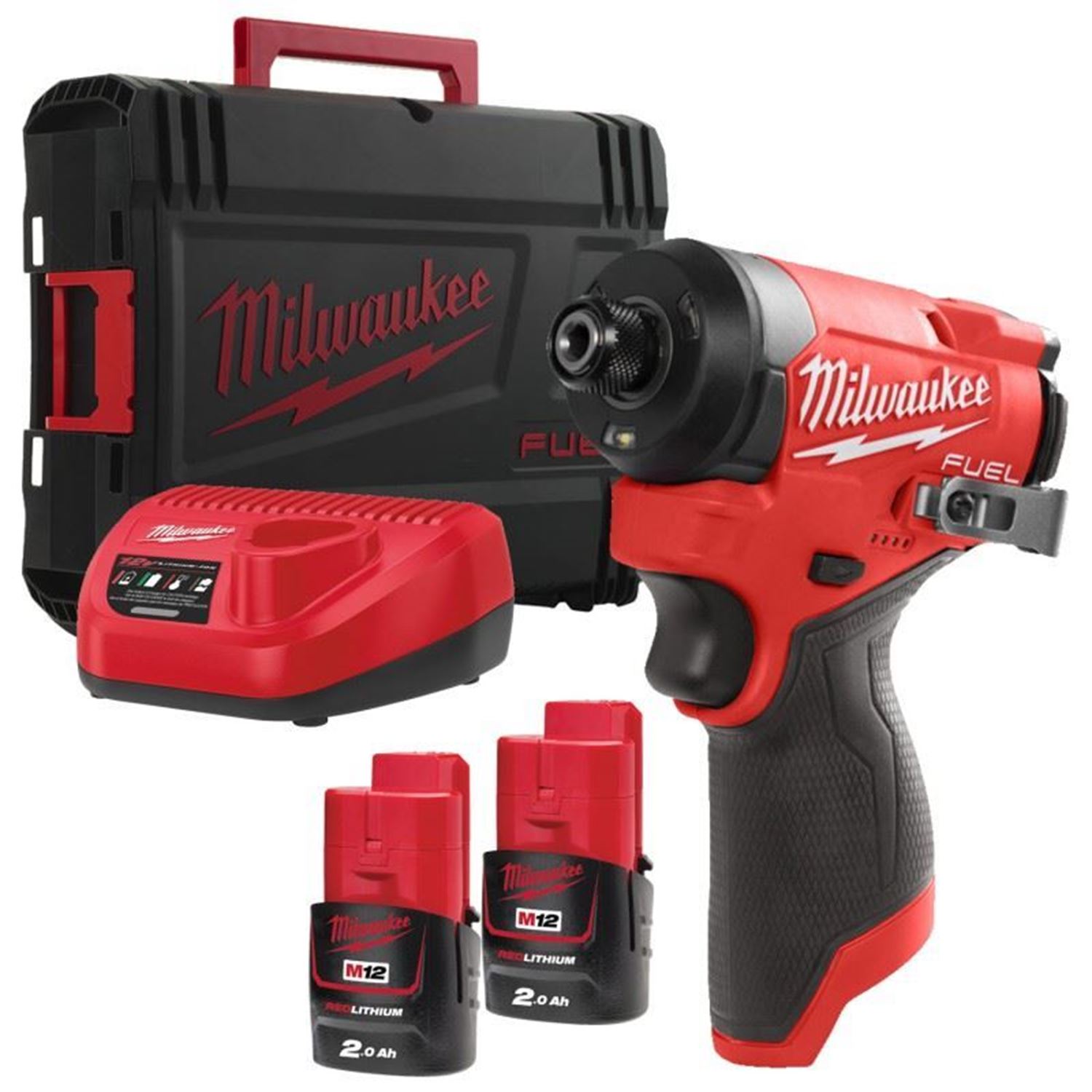 Снимка на Акумулаторен безчетков винтоверт-импакт Milwaukee M12FID2-202X,бат.2xM12B2 2Ah,4933479877