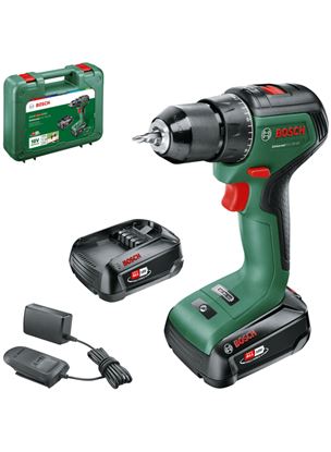 Снимка на Акумулаторен винтоверт UniversalDrill 18V-60,2x2,0Ah + AL 18V-20,куфар,06039D7002,Bosch