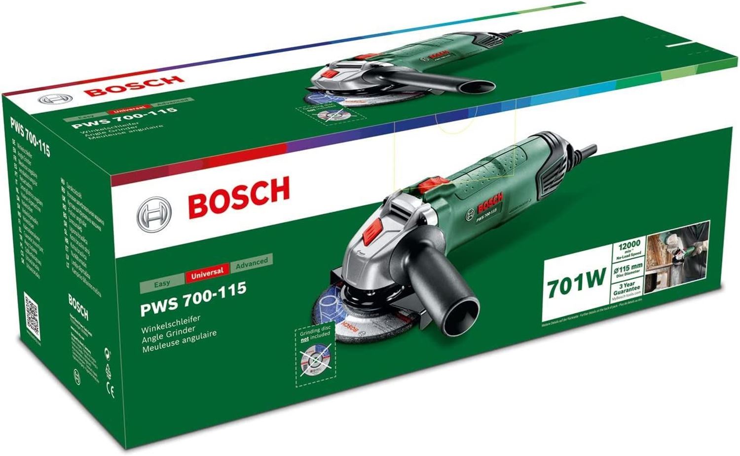 Снимка на Ъглошлайф PWS 700-115,06033A240A,Bosch