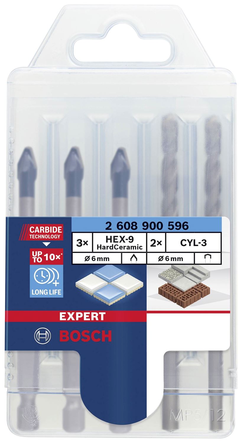 Снимка на EXPERT Комплект HEX-9 HardCeramic 5 бр.,2608900596,Bosch