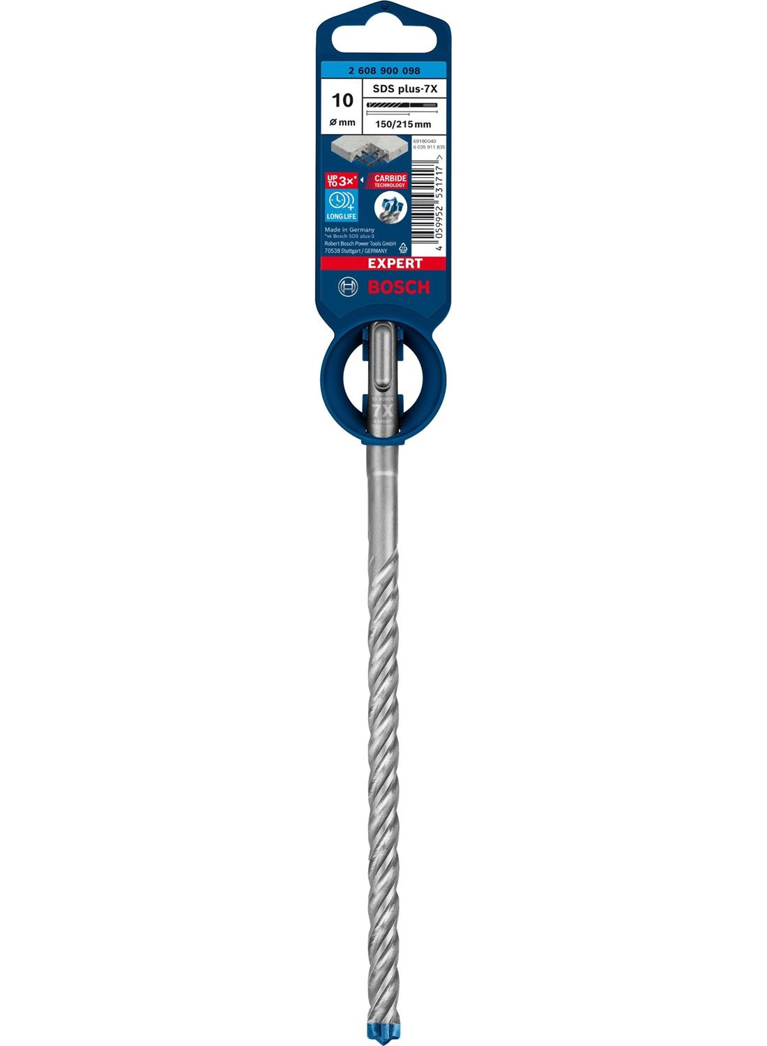 Снимка на EXPERT Свредло SDS plus 7X 10x150x215 mm,2608900098,Bosch