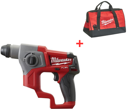 Снимка на Акумулаторен безчетков перфоратор Milwaukee M12CH-0,SOLO+БОНУС ЧАНТА