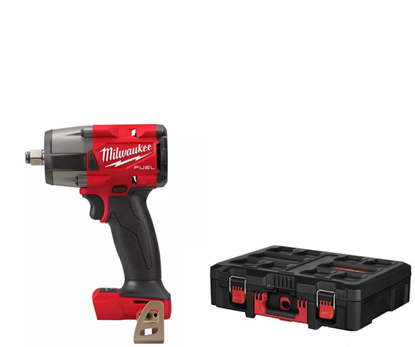 Снимка на Акумулаторен гайковерт Milwaukee M18FMTIW2F12-0, SOLO, PACKOUT Куфар