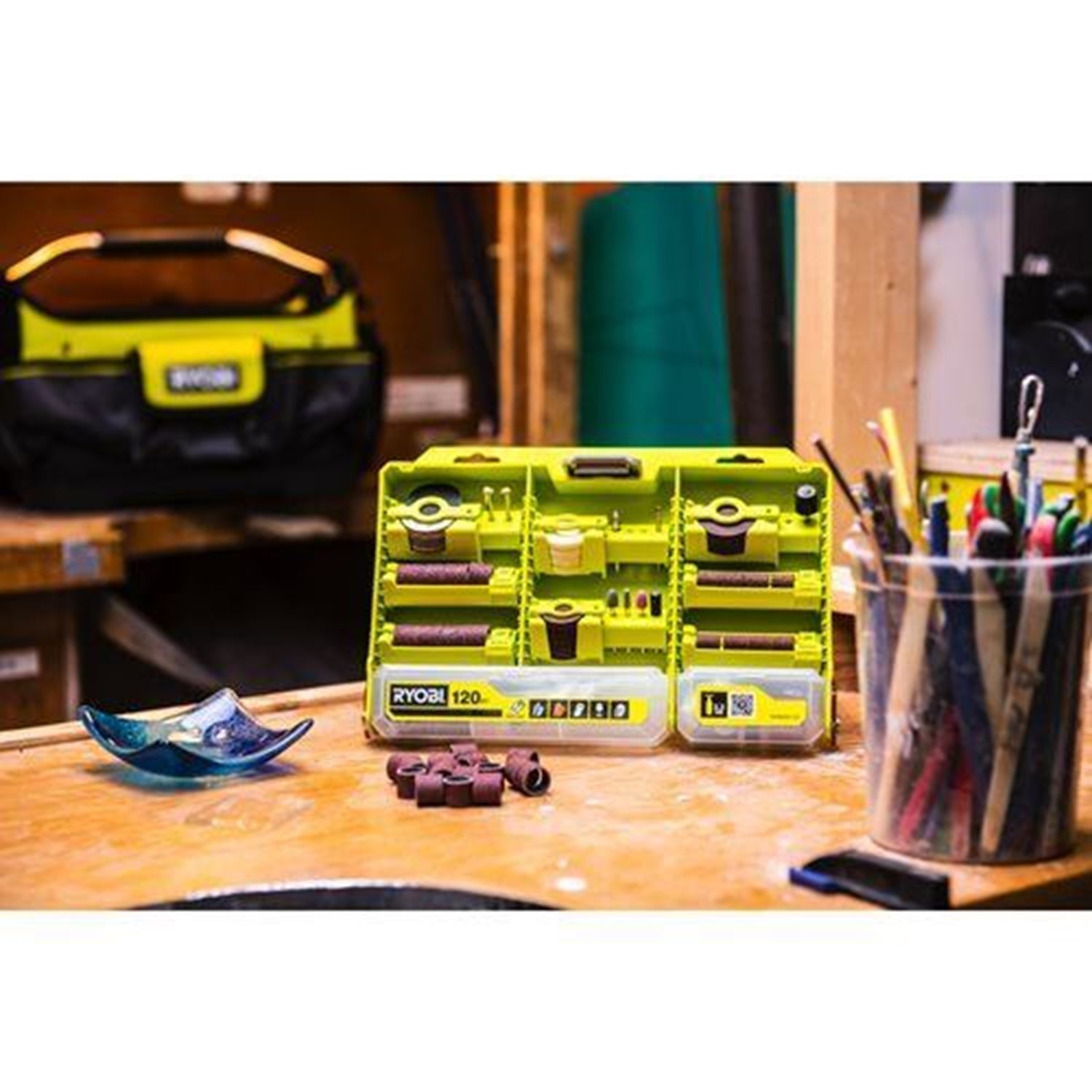 Снимка на Стандартен универсален комплект 120 бр RAR800K-120, 5132005872, Ryobi