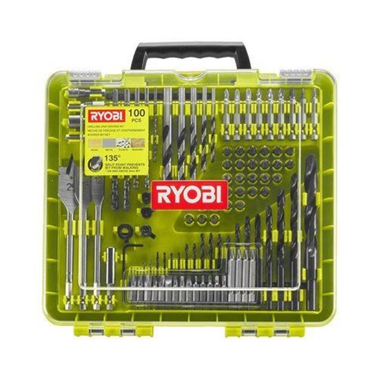 Снимка на Комплект за пробиване и завиване 100 части RAKDD100, 5132004666, Ryobi