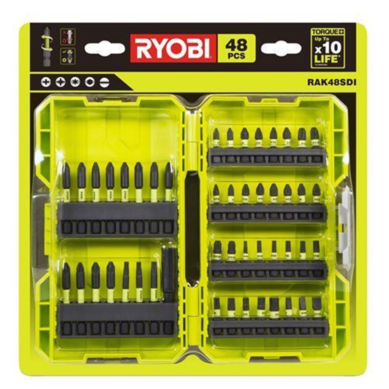 Снимка на Комплект битове TORQUE RAK48SDI, 5132003791, Ryobi