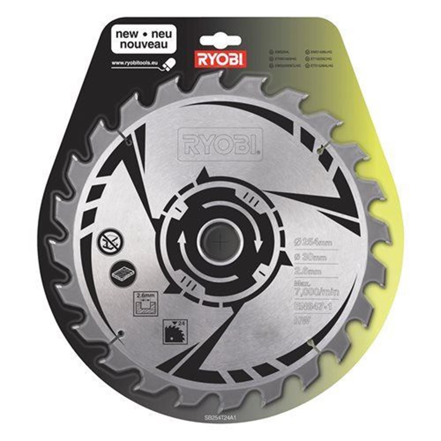 Снимка на Диск за циркуляр 254 mm SB254T24A1 за EMS254L, 5132002621, Ryobi