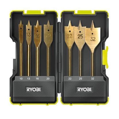 Снимка на Комплект свредла за дърво 7 части RAK07SB, 5132002252, Ryobi