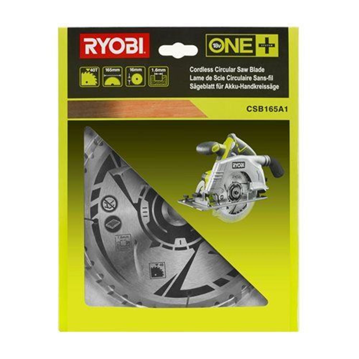 Снимка на Диск за циркуляр 165 mm за R18CS, 5132002774, Ryobi