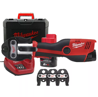 Снимка на Акумулаторна радиална преса M12HPT-202C TH-SET, 12V, 2X2 AH, 19 KN, 4933443105, Milwaukee