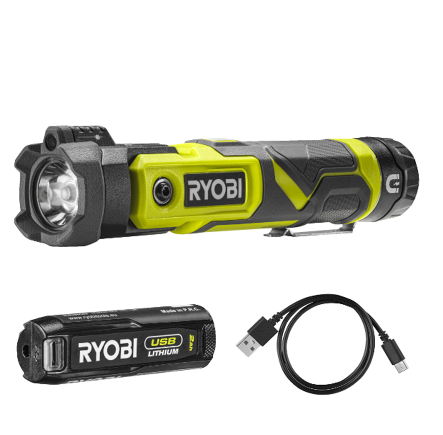 Снимка на Акумулаторен въртящ се фенер RYOBI RLP4-120G,1x 4V 2.0Ah,5133006131