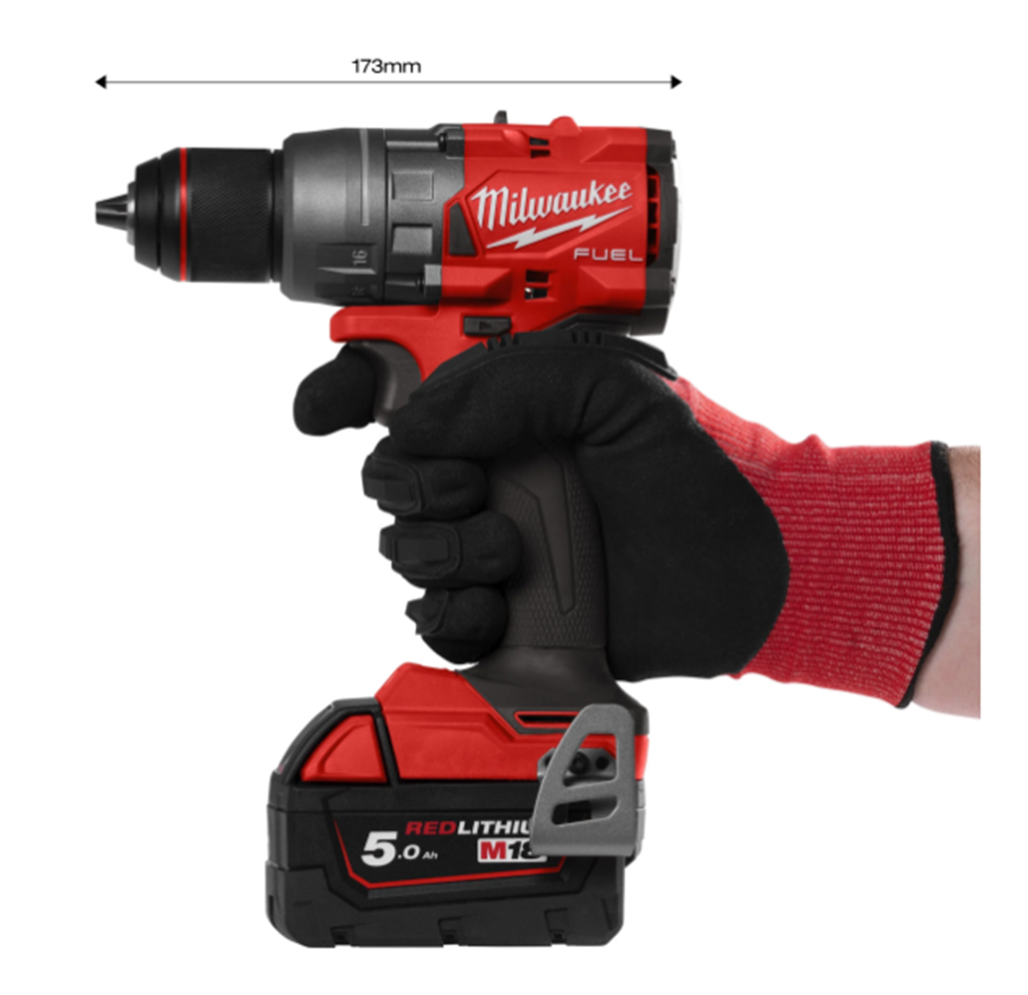 Снимка на Акумулаторен винтоверт MILWAUKEE M18FDD3-0X, SOLO, В куфар, 4933479862