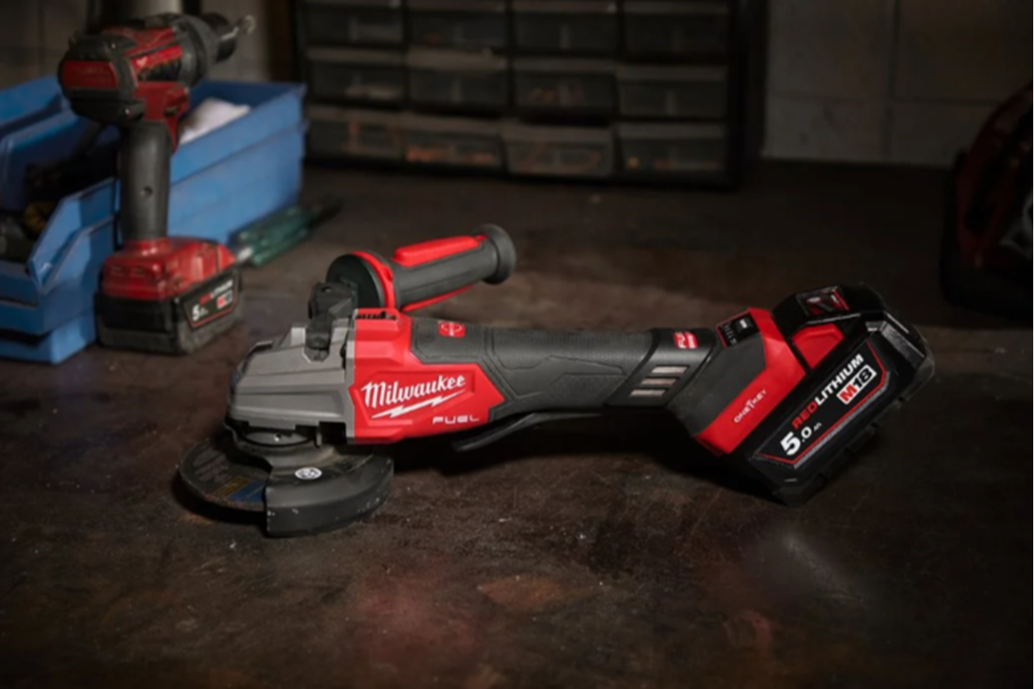 Снимка на Акумулаторен ъглошлайф MILWAUKEE M18FSAGSVO125X-0X, 125мм, SOLO, Куфар, 4933493552 