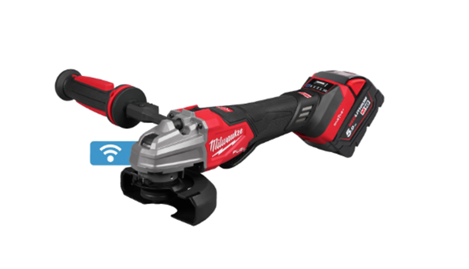 Снимка на Акумулаторен ъглошлайф MILWAUKEE M18FSAGSVO125X-502X, 2 Батерии x 5Ah, Зарядно, Куфар, 4933493553